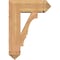 Ekena Millwork Balboa Arts and Crafts Smooth Bracket w/ Offset Brace, Western Red Cedar, 7 1/2"W x 20"D x 28"H BKT0806X20X28BOA03SWR - alternate 4